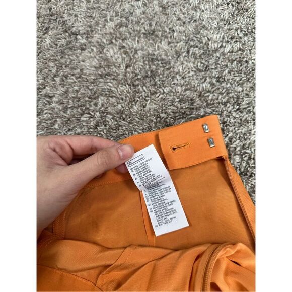& Other Stories Paris Atelier High Waisted Tangerine Orange Trouser Flowy Pant 2 - Picture 7 of 12